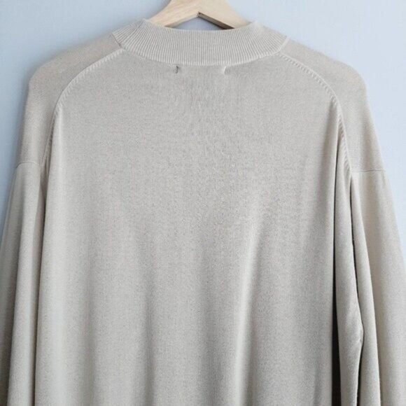 BARACUTA Silk Cotton Blend Fine Knit Sweater Pullover Top Sz L - Picture 7 of 9